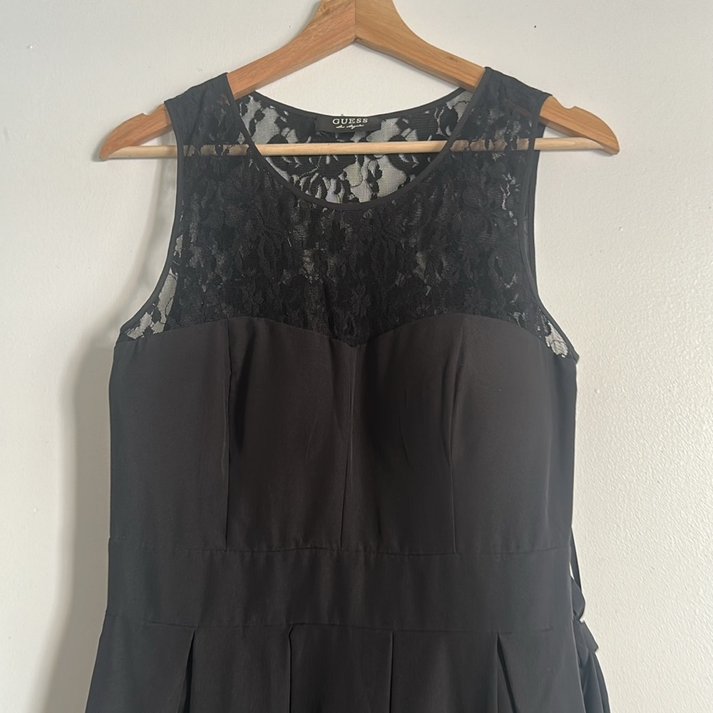 Guess Elegant Black Lace Midi Dress / EUC - Picture 4 of 8